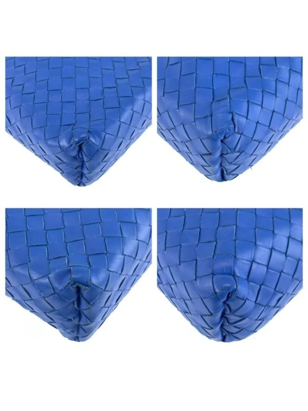 Bottega Veneta Intrecciato Blue Leather Business Bag